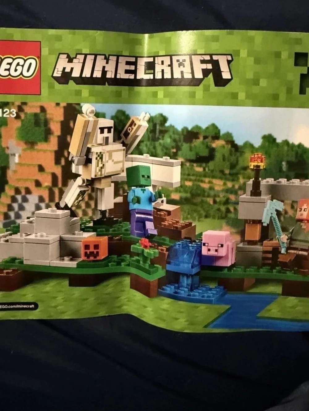 Lego Minecraft instruction booklet